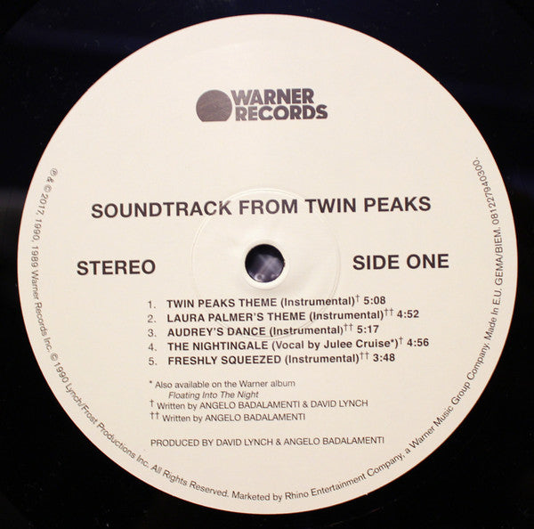 Angelo Badalamenti - Music From Twin Peaks Vinyl Record