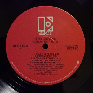 Doors, The - Greatest Hits - 1980