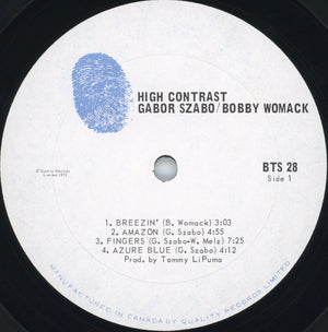 Gabor Szabo - High Contrast Vinyl Record