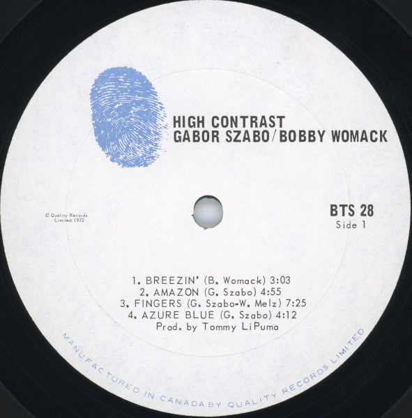 Gabor Szabo - High Contrast Vinyl Record