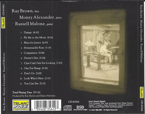 Ray Brown, Monty Alexander, Russell Malone - Ray Brown Monty Alexander Russell Malone (CD) - 2002