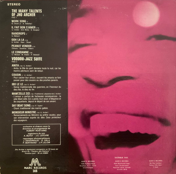 Jho Archer - The Many Talents Of Jho Archer - 1978