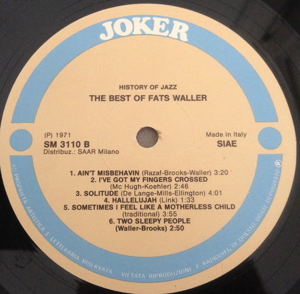 Fats Waller - The Best Of Fats Waller