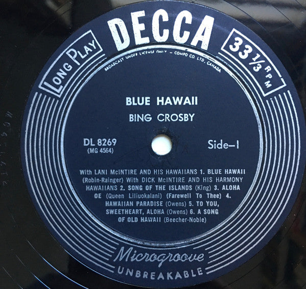 Bing Crosby - Blue Hawaii - 1956