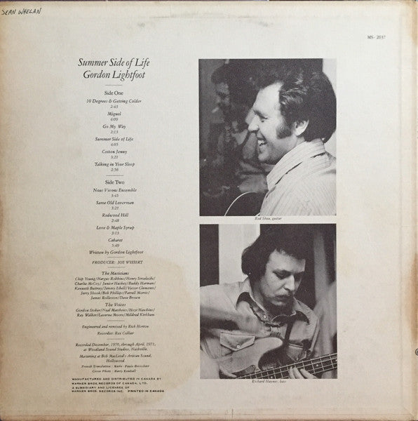 Gordon Lightfoot - Summer Side Of Life - 1971