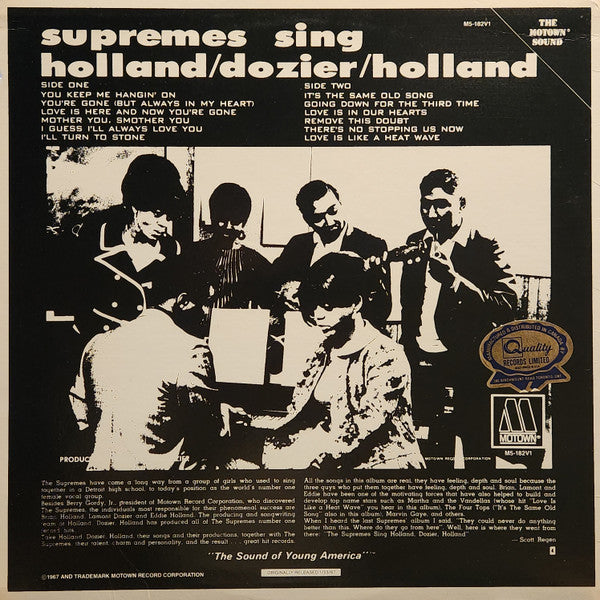 The Supremes - Supremes Sing Holland▪Dozier▪Holland