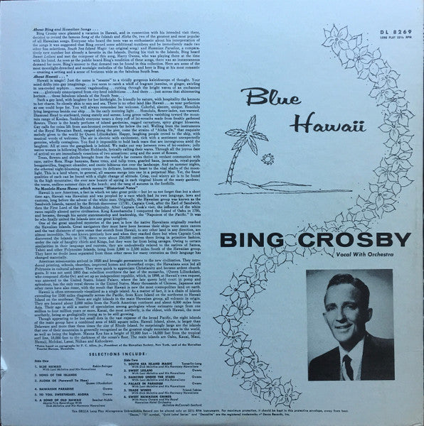 Bing Crosby - Blue Hawaii - 1956
