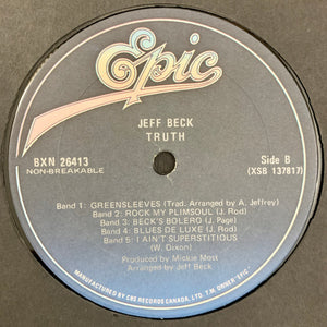 Jeff Beck - Truth Vinyl Record