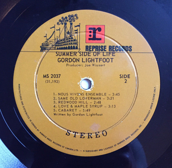 Gordon Lightfoot - Summer Side Of Life - 1971