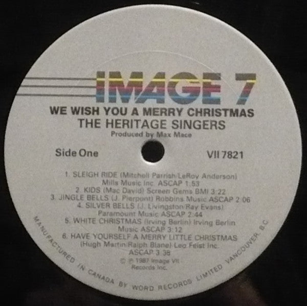 Heritage Singers USA - We Wish You A Merry Christmas  - 1987
