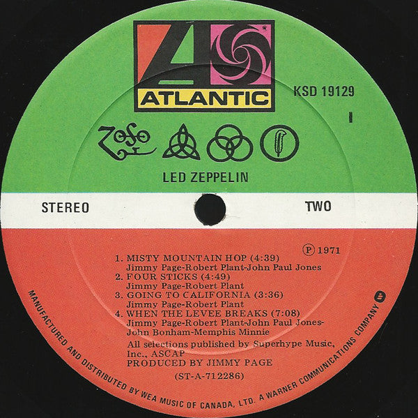 Led Zeppelin - Untitled - 1979