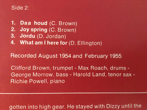 Clifford Brown And Max Roach - Clifford Brown And Max Roach -