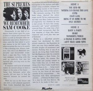 Supremes, The - We Remember Sam Cooke - 1967