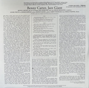 Benny Carter - Jazz Giant Vinyl Record