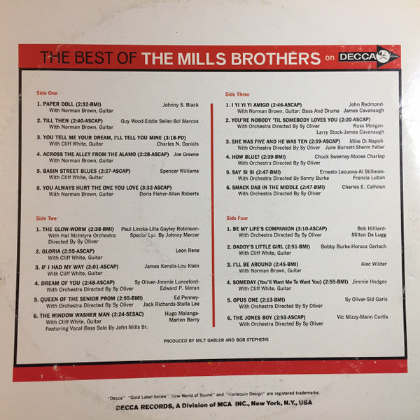 Mills Brothers, The - The Best Of The Mills Brothers - 1965
