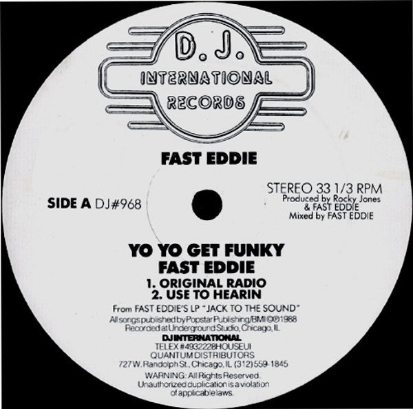 "Fast" Eddie Smith - Yo Yo Get Funky - 1988