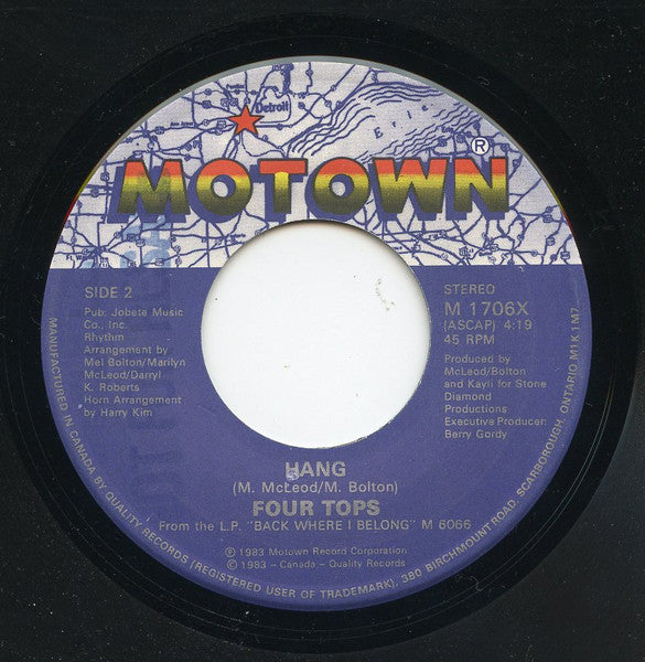 Four Tops - I Just Can't Walk Away - 1983