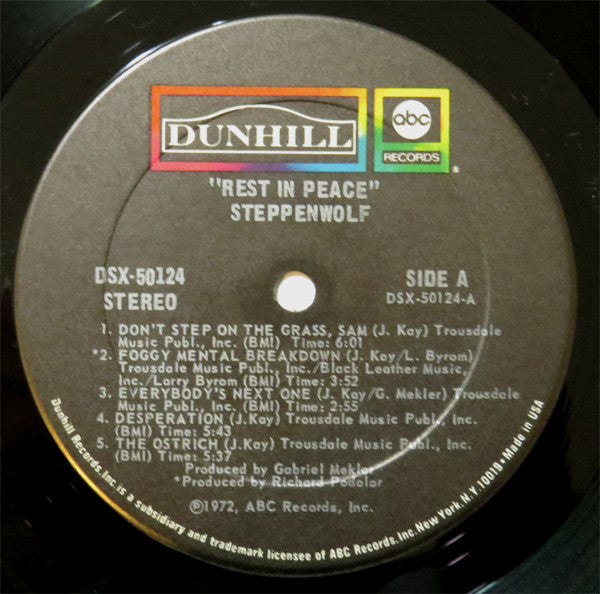 Steppenwolf - Rest In Peace - 1972