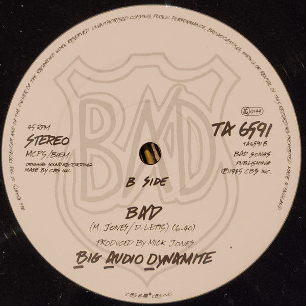 Big Audio Dynamite - The Bottom Line - 1985