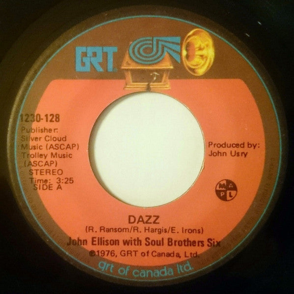 John Ellison With Soul Brothers Six / Soul Brothers Six - Dazz / Can You Feel The Vibrations - 1976