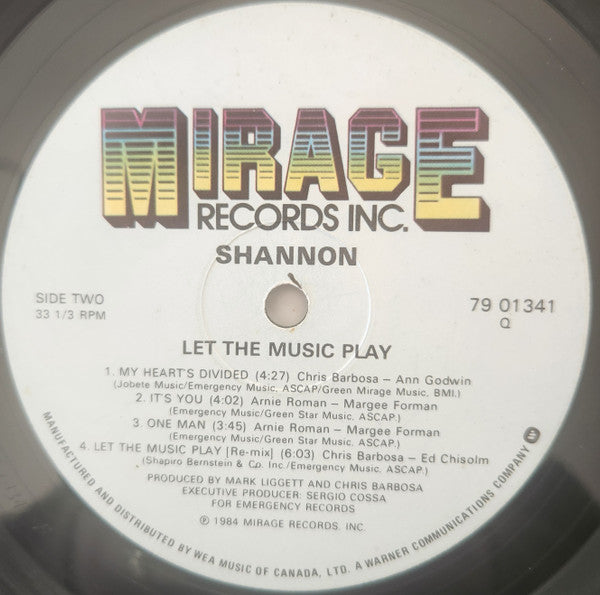 Shannon - Let The Music Play - 1984