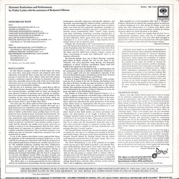 Walter Carlos - Switched-On Bach -