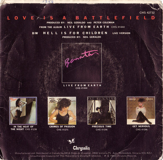 Pat Benatar - Love Is A Battlefield - 1983