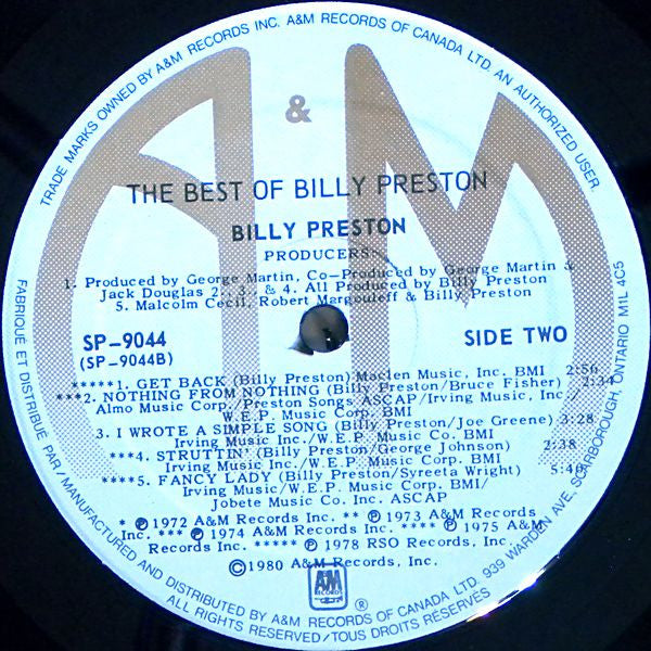 Billy Preston - The Best Of Billy Preston