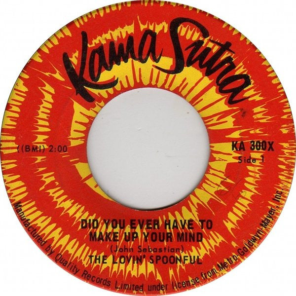 The Lovin' Spoonful - Did You Ever Have To Make Up Your Mind? / Blues In A Bottle