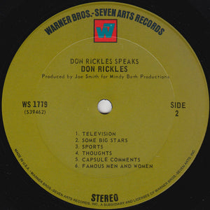 Don Rickles - Don Rickles Speaks!