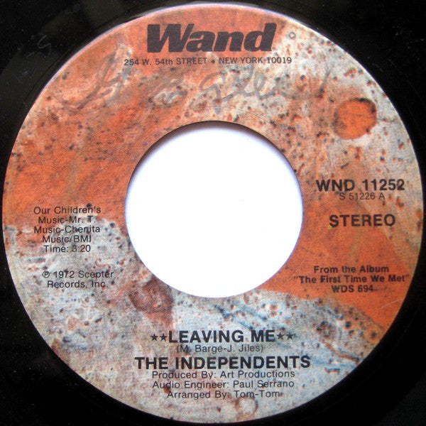 Independents, The - Leaving Me - 1972