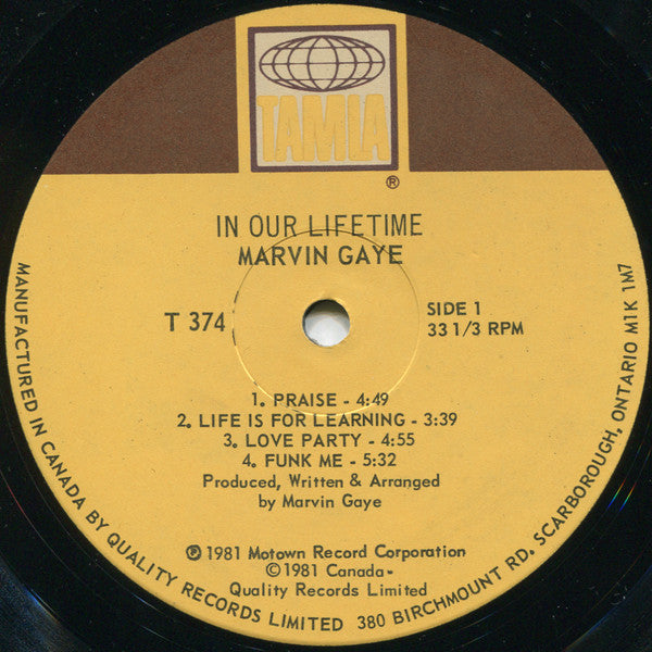 Marvin Gaye - In Our Lifetime