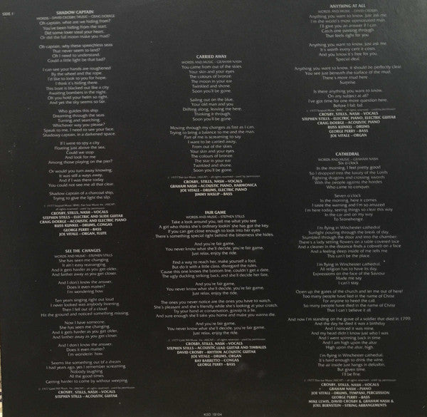 Crosby, Stills & Nash - CSN - 1977