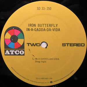 Iron Butterfly - In-A-Gadda-Da-Vida Vinyl Record