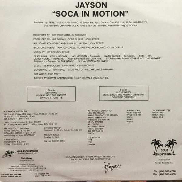 Jayson - Soca In Motion 1996 - Quarantunes