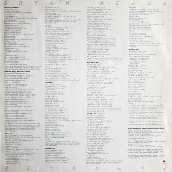 Bryan Adams - Reckless - 1984