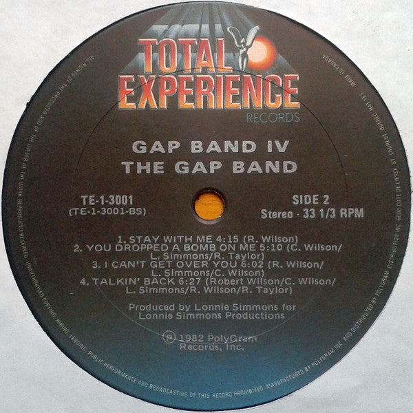 Gap Band, The - Gap Band IV - 1982