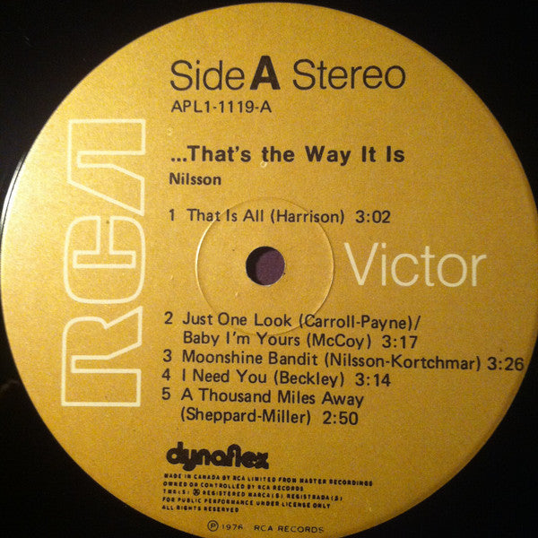 Harry Nilsson - ...That's The Way It Is - 1976