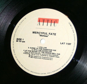 Mercyful Fate - Melissa Vinyl Record