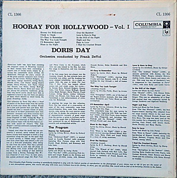 Doris Day - Hooray For Hollywood - Vol. 1 - 1958