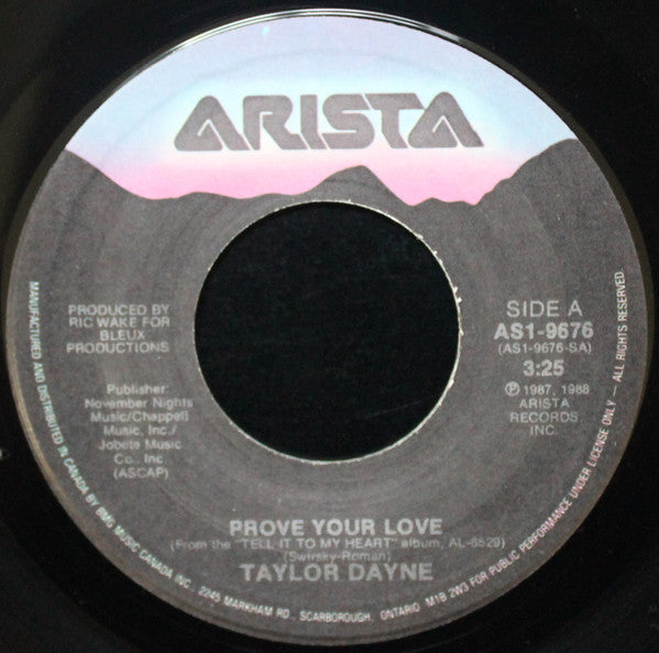 Taylor Dayne - Prove Your Love - 1988