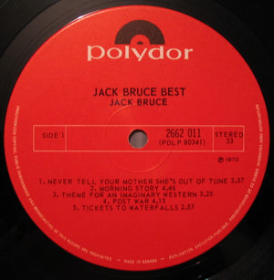 Jack Bruce - At His Best Vinyl Record