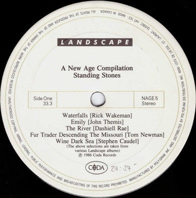 Various - A New Age Compilation - Standing Stones - 1986
