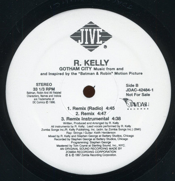 R. Kelly - Gotham City (Remix) - 1997