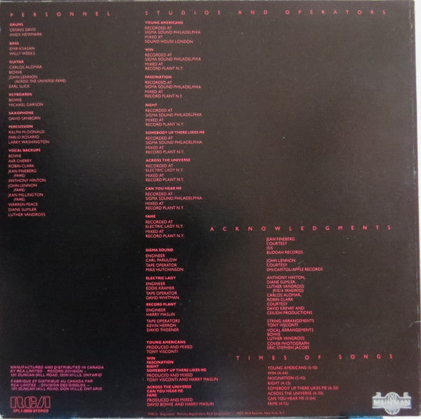 David Bowie - Young Americans -