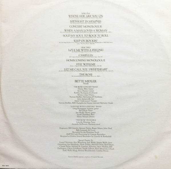 Bette Midler - The Rose - The Original Soundtrack Recording - 1979