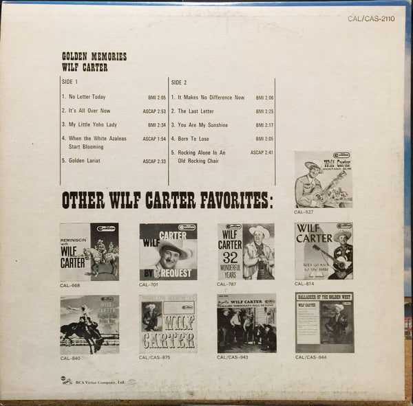 Wilf Carter - Golden Memories
