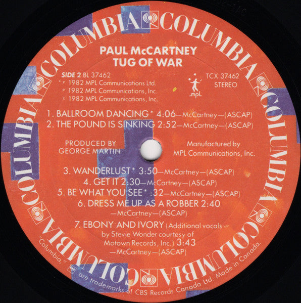 Paul McCartney - Tug Of War - 1982
