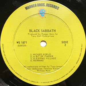 Black Sabbath - Black Sabbath Vinyl Record