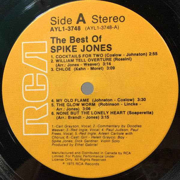 Spike Jones - The Best Of Spike Jones - 1980